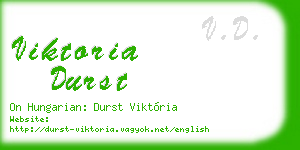 viktoria durst business card
