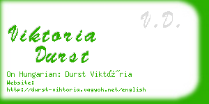 viktoria durst business card